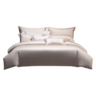 MINE/寐100支双股长绒棉缎纹蕾丝纯棉四件套全棉床上床单 香草