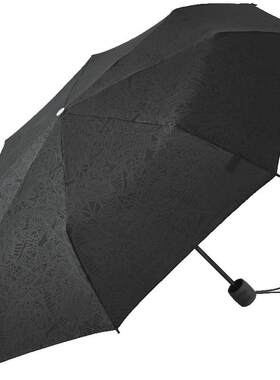 富尔顿FULTON黑色晴雨两用伞