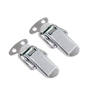 304不锈钢搭扣107行李箱包锁扣弹簧鸭嘴扣航空箱工具箱卡扣五金件