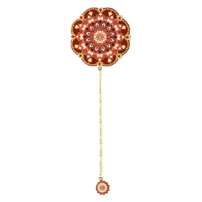 敦煌莲花藻井金属书签博物馆文创