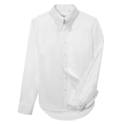 鲁泰纯棉DP免烫衬衫长袖长尖领