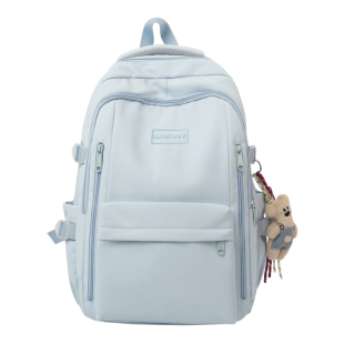 黑色书包初中生女ins风小众韩系双肩包 2026新款耐脏耐用轻便肩包