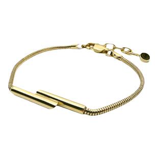 官方ALP JEWELRY时间系列原创小众设计天然玛瑙个性金色蛇骨手链