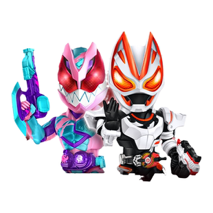 灵动创想假面骑士Q版手办英雄传儿童玩具创骑公仔可动人偶蟹食玩