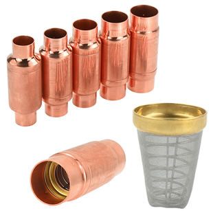 袋网过滤器空调热泵制冷机空气能干燥过滤器袋式网过滤器铜过滤器