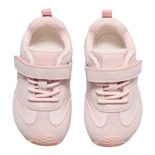 Teenie Weenie小熊童鞋女童加绒棉鞋运动鞋冬季宝宝鞋男童阿甘鞋