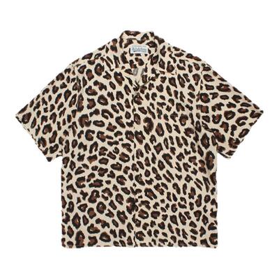 【现货】SOLAR BEAMS 23SS LEOPARD OPEN 豹纹夏威夷短袖衬衫男