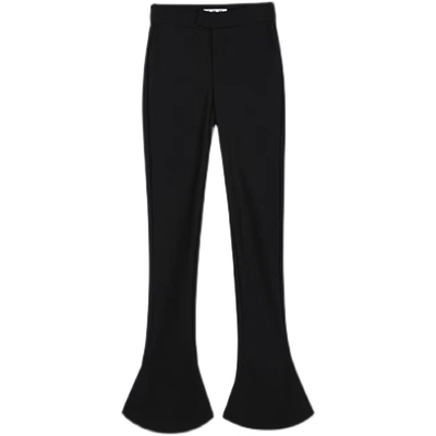 辣妹显瘦马蹄裤西装裤加绒