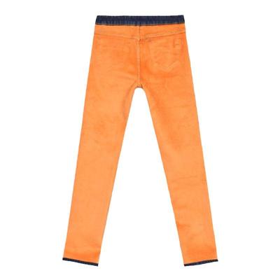 加绒加厚直筒长裤冬季弹力牛仔裤