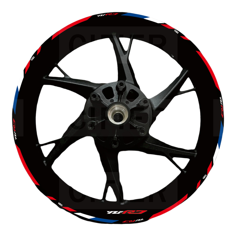 贴纸YZFR7R15R25轮毂改装光贴花