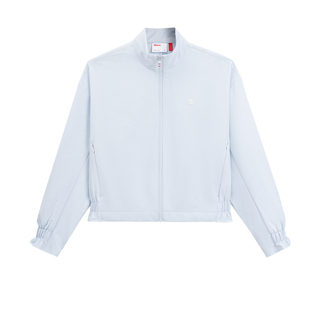 Wilson威尔胜官方春季女士荷叶下摆弹力运动网球梭织上衣外套