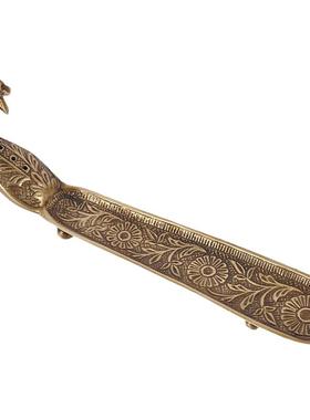 印度欧式风黄铜香薰孔雀