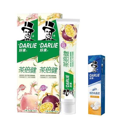 好来黑人牙膏含氟清新口气