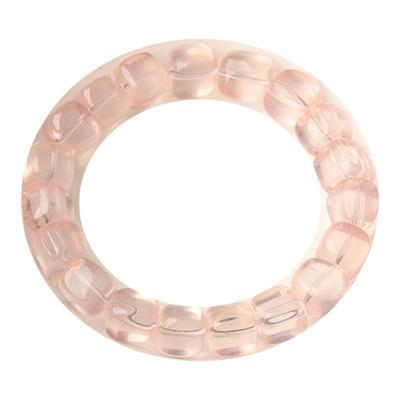 7A天然粉水晶方糖散珠子手串