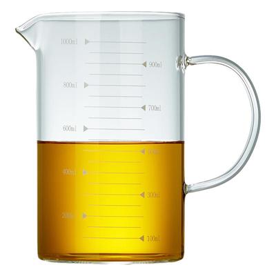 带刻度量杯耐热透明杯子