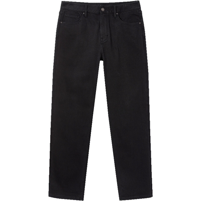 [加绒]903杰克琼斯男装秋冬保暖弹力直筒黑色牛仔裤男长裤子男款