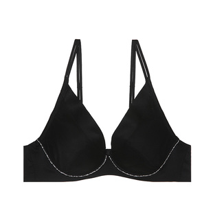 LACLOVER兰卡文暗夜天使系列网纱聚拢深V文胸LC11SG1