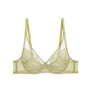 爱慕官方正品内衣女蝉意超薄杯夏季透气性感防下垂文胸罩AM13B171