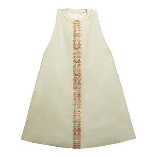 卿子赋原创童装明制汉服女童圆领织金比甲儿童马面裙2022春夏薄款