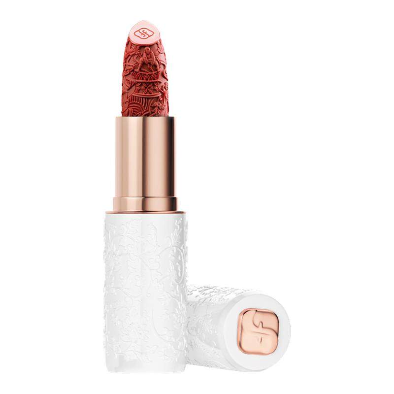 花西子雕花口红唇釉半哑光不易拔干