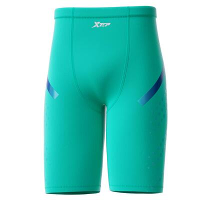 特步泳裤男士青少年五分裤男式专业竞速平角游泳裤防尴尬温泉裤子