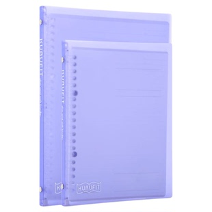 日本maruman满乐文活页本彩色软面轻薄可换替芯a5/b5软皮活页夹笔记本大学生女可拆卸外壳错题本kurufit软壳