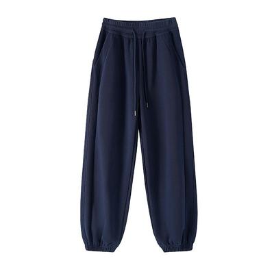 早秋宽松束脚美式松弛感运动裤女