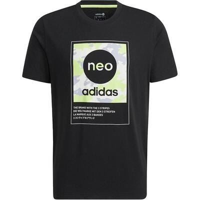Adidas/阿迪达斯官方正品Neo 新款休闲男子运动短袖T恤 HC9712