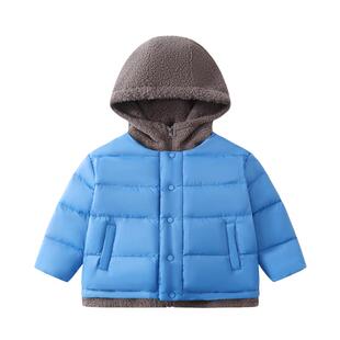 植木 三防儿童羽绒服2025秋季新款女童羽绒服拼接男童羽绒服童装