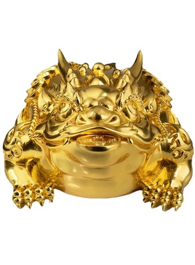 铜师傅全铜金蟾桌面摆件