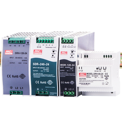 导轨安装开关电源AC380转24V120W