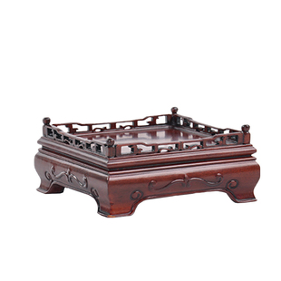 实木非洲酸枝正方印章玉器玉石微盆景插花摆件底座文昌塔葫芦底座