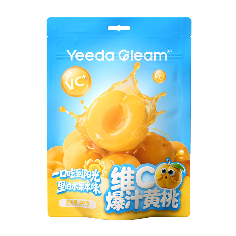 梦工厂维C爆汁黄桃鲜果零食