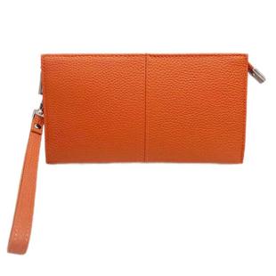 软牛皮手拎钱包女大容量双袋放手机2025新款真皮长款大钞夹小手包