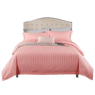 80支纯棉贡缎被套轻奢条纹纯色全棉被罩200*230cm单件220*240cm