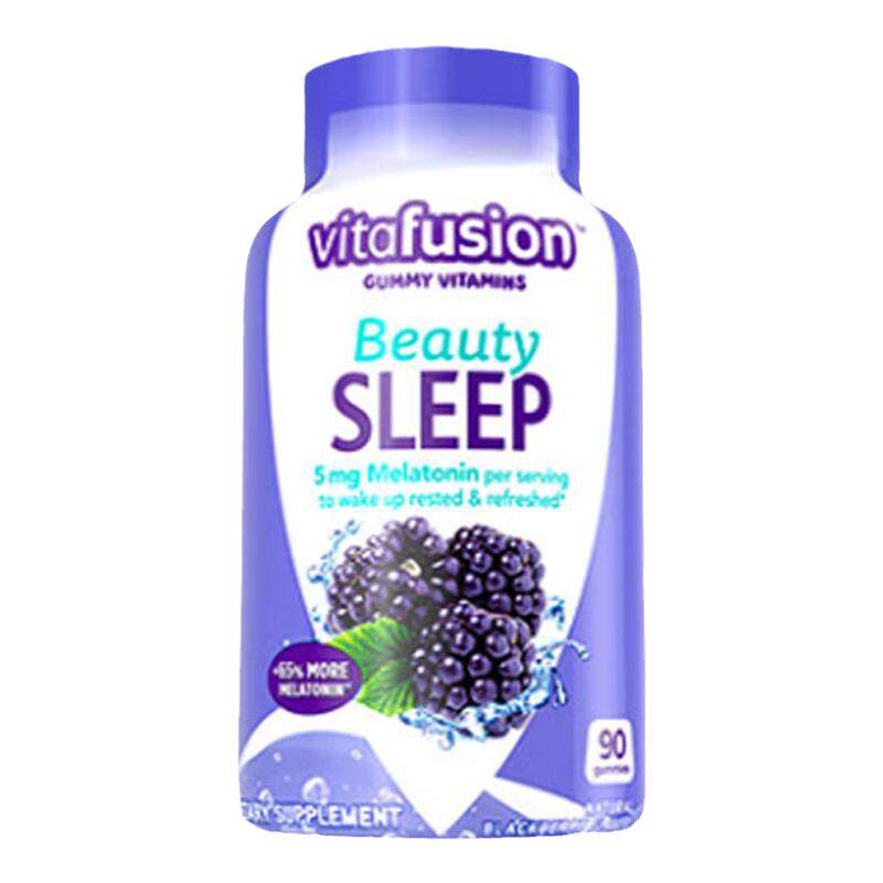 美国进口vitafusion褪黑素软糖加强版5mg 90粒不含B6
