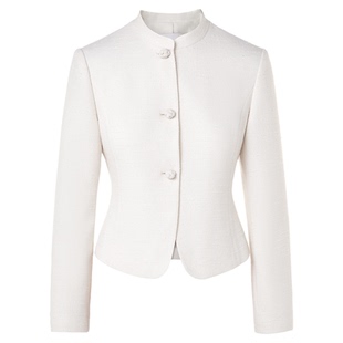 【兰亭叙】朗姿立领新中式国风短外套收腰盘扣气质2026年春季新款