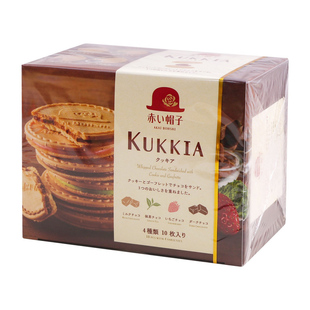 红帽子日本进口年货千朋船型曲奇薄脆饼干喜饼生日礼物休闲零食品