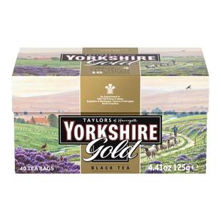 约克夏金牌红茶英国进口茶包yorkshireteagold英式下午茶奶茶袋泡