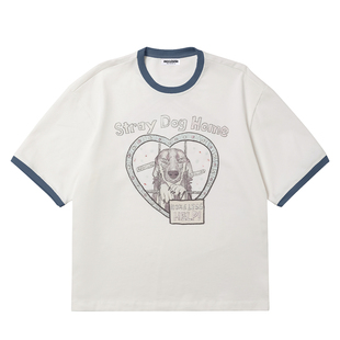mocuishle（MCSL）「三毛」短袖T恤  SANMAO RINGER TEE