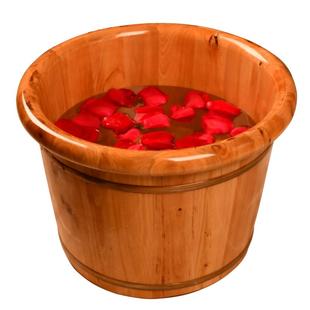 香柏木30cm高泡脚木桶家用实木洗脚桶木盆足浴盆木质足浴桶脚桶