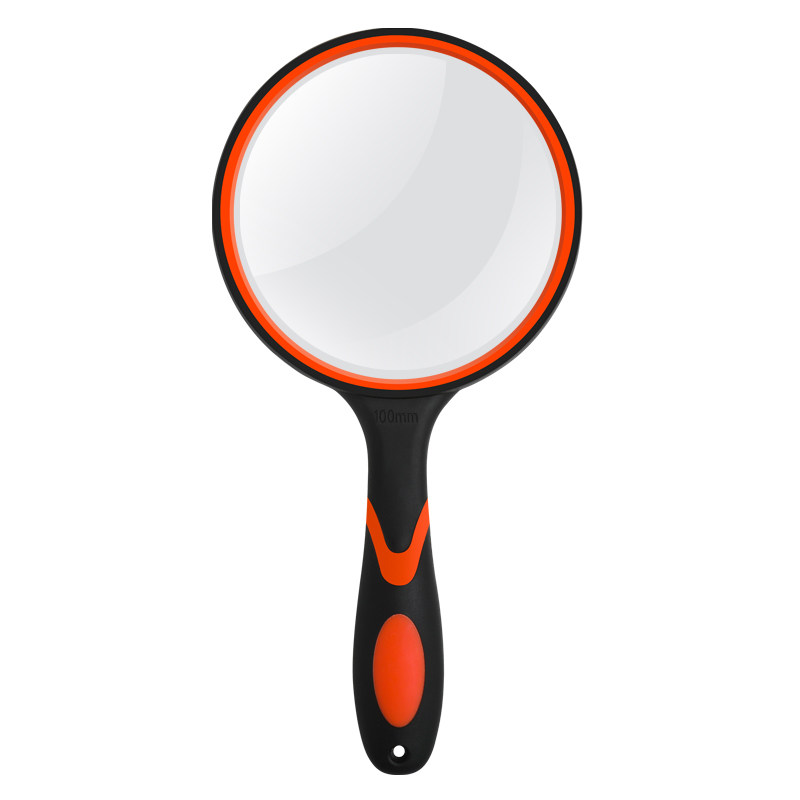 放大镜mini扩大镜随身便携式多功能儿童小型迷你高倍高清挂件老人用阅读看书看报纸说明书家用字体放大器镜子