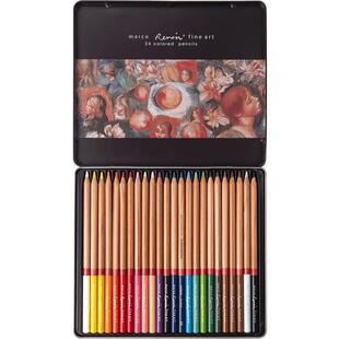 马可雷诺阿72色油性彩铅专业120色100色绘画彩铅笔专业手绘48色学生用36色马克水溶性彩色铅笔3100