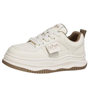 戈美其厚底小白鞋女款加绒女鞋春季新款厚底增高休闲运动鞋