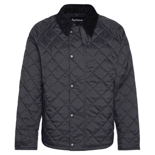 新款 英国Barbour OS Transport宽松绗缝菱格棉服无蜡夹克外套男