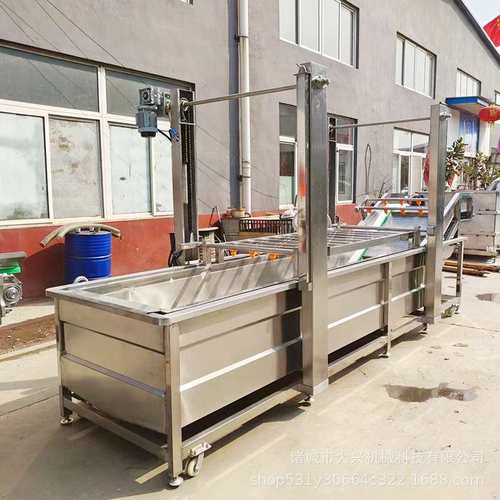 大型鸡爪冻盘解冻清洗机 水浴式八爪鱼化冻清洗解冻线 肉类解冻机