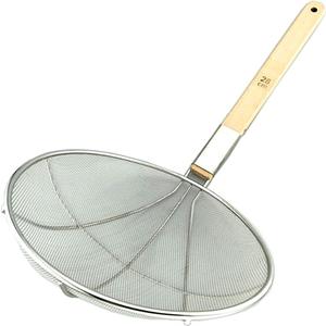旺利来不锈钢网漏大漏勺木柄加厚捞篱油炸捞勺食堂笊篱酒店用厨房