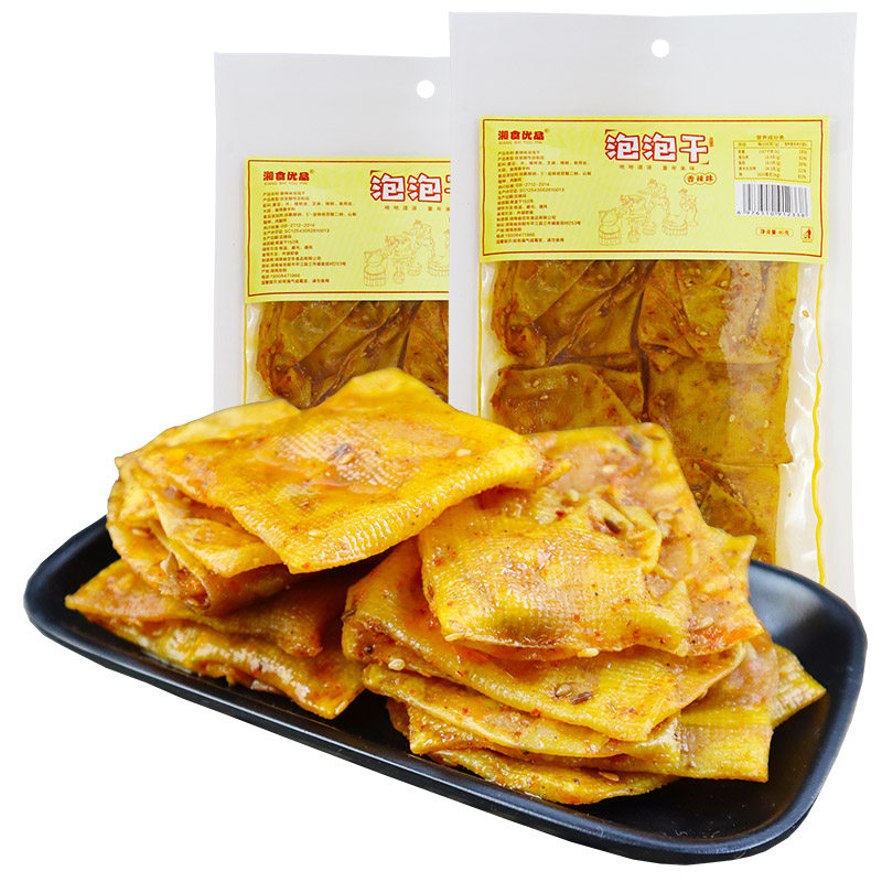 湖南泡泡皮干香辣豆干耐嚼入味