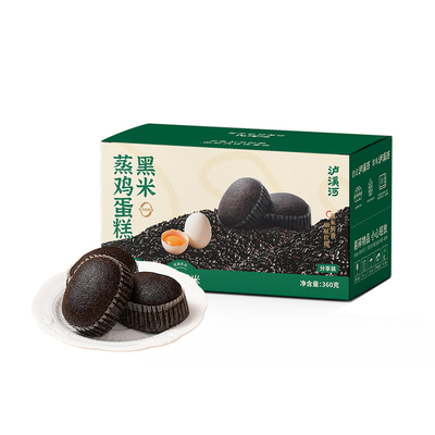 泸溪河桃酥黑米蒸鸡蛋糕360g