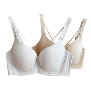 穿出圆润漫画胸~大胸显小无痕内衣3D立体杯聚拢薄款软钢圈文胸